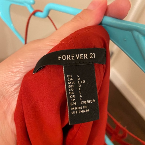 NWOT Forever 21 Burnt Orange Dress - Picture 7 of 7